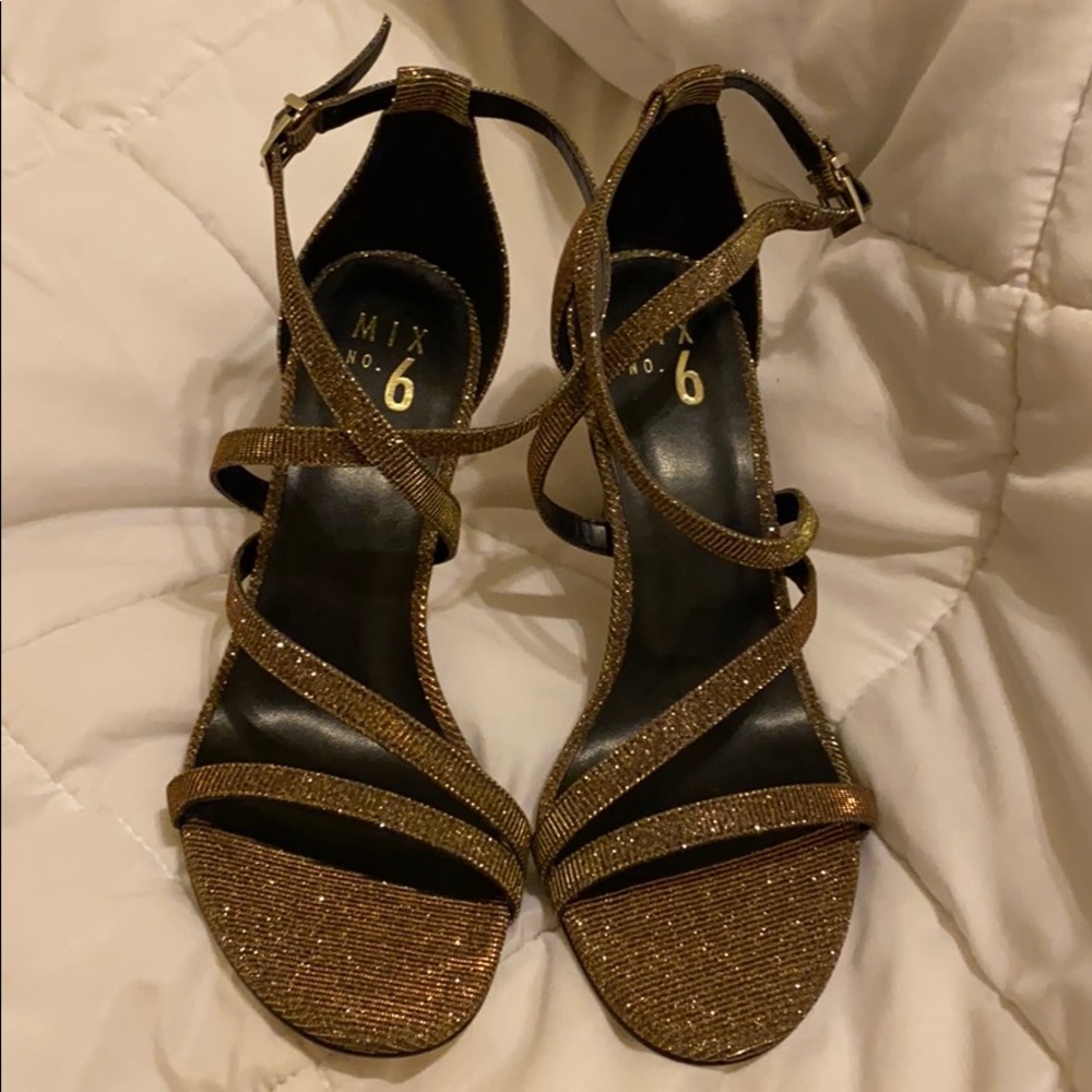 Gold Sparkly Heels